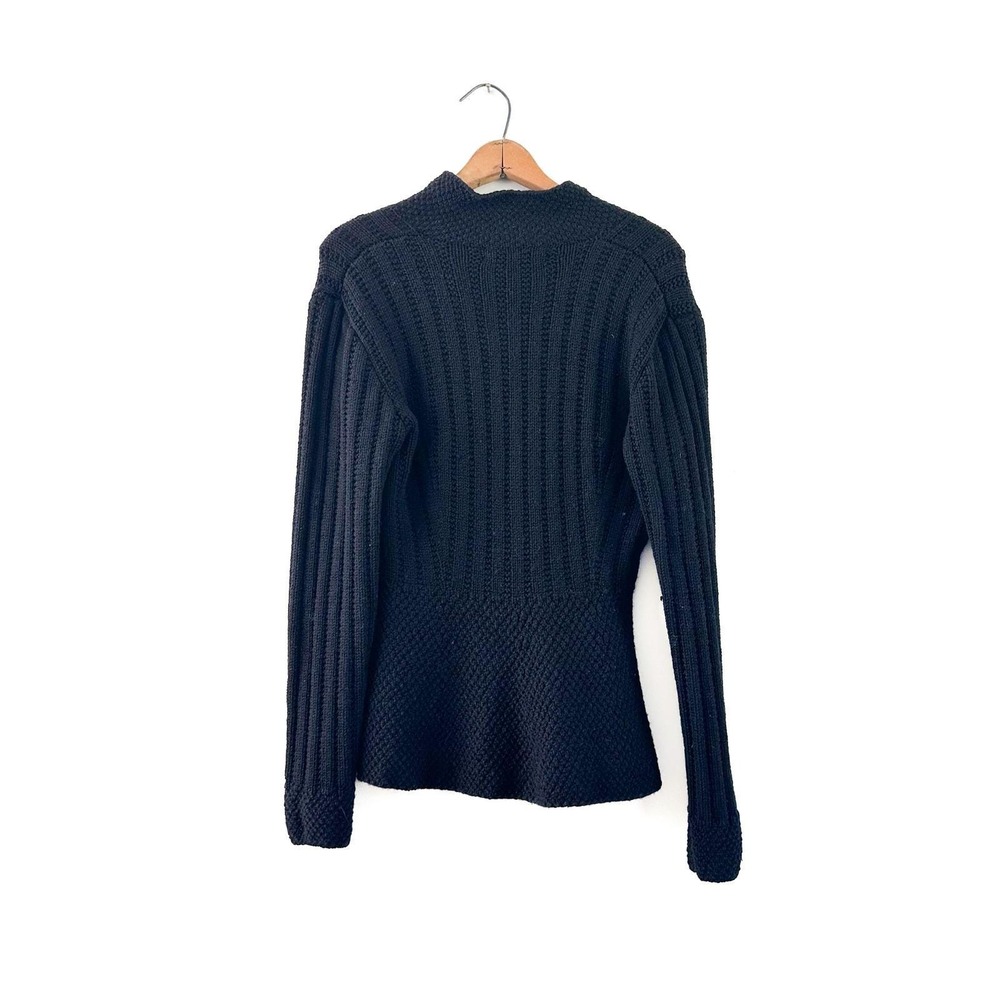 Vintage Late‎ 1990s  RARE Marion Foale Black Hand-Knit Cardigan Size M - Picture 2 of 9
